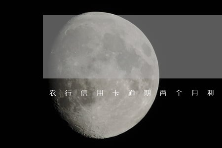 农行信用卡逾期两个月利息滞纳金 农行信用卡逾期两个月利息滞纳金