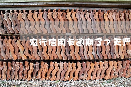 农行信用卡逾期了7天严重吗