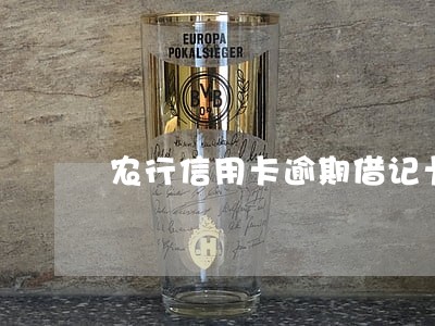 农行信用卡逾期借记卡扣款 农行信用卡逾期借记卡扣款