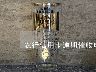 农行信用卡逾期催收电话 农行信用卡逾期催收电话