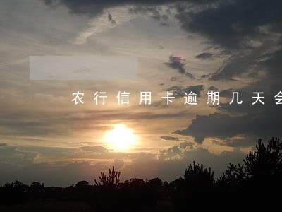 农行信用卡逾期几天会不良 农行信用卡逾期几天会不良