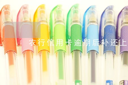 农行信用卡逾期后补还上了额度 农行信用卡逾期后补还上了额度