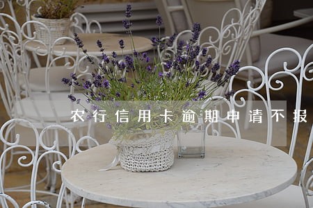 农行信用卡逾期申请不报征信 农行信用卡逾期申请不报征信
