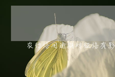 农行信用逾期对征信有影响吗 农行信用逾期对征信有影响吗