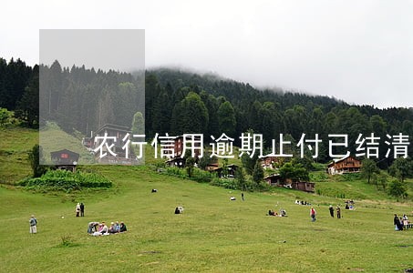 农行信用逾期止付已结清 农行信用逾期止付已结清