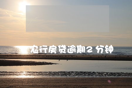 农行房贷逾期2分钟