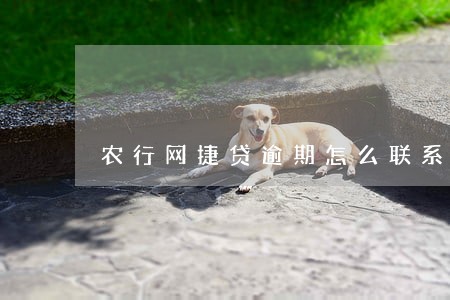农行网捷贷逾期怎么联系 农行网捷贷逾期怎么联系