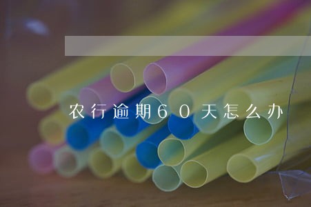 农行逾期60天怎么办 农行逾期60天怎么办
