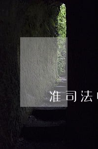 准司法中介组织