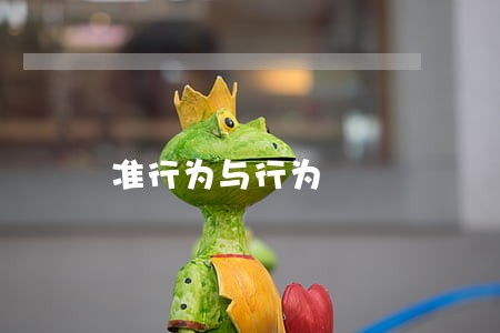 准行为与行为