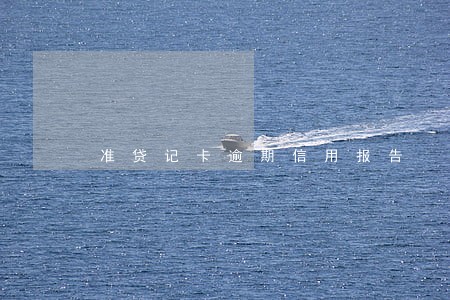 准贷记卡逾期信用报告 准贷记卡逾期信用报告