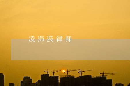 凌海波律师 凌海波律师