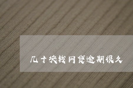 几十块钱网贷逾期很久 几十块钱网贷逾期很久
