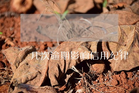 几次逾期影响信用纪律 几次逾期影响信用纪律