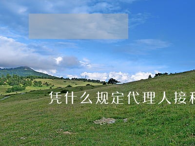 凭什么规定代理人接私活违法啊