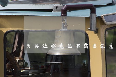 出具法律意见书需要注意 出具法律意见书需要注意