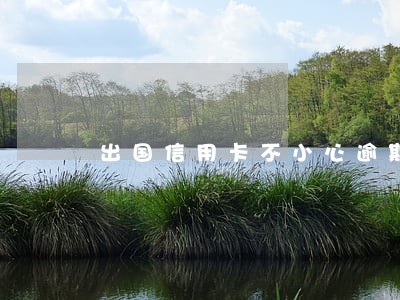 出国信用卡不小心逾期重新办卡 出国信用卡不小心逾期重新办卡