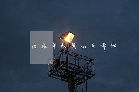 出租车权属公司诉讼 出租车权属公司诉讼