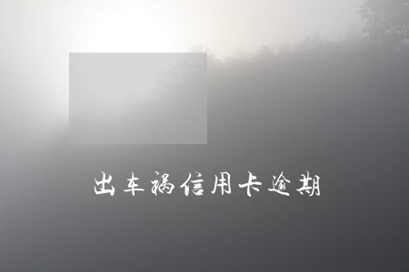 出车祸信用卡逾期 出车祸信用卡逾期
