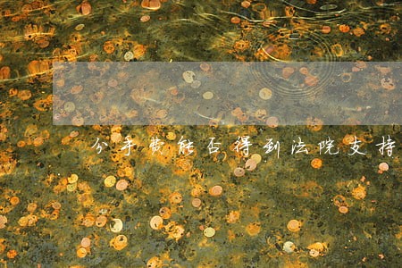 分手费能否得到法院支持