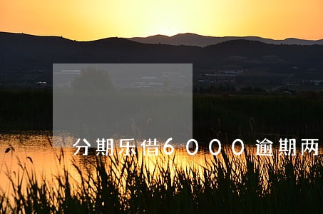 分期乐借6000逾期两年多