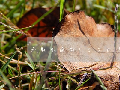 分期乐逾期1000多会上门吗 分期乐逾期1000多会上门吗
