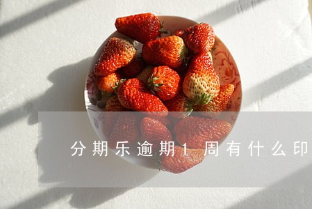分期乐逾期1周有什么印象嘛