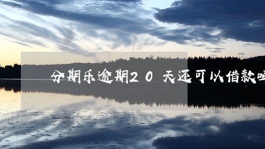 分期乐逾期20天还可以借款吗 分期乐逾期20天还可以借款吗