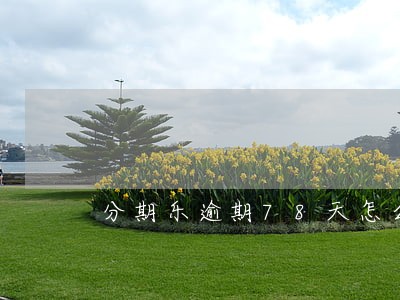 分期乐逾期78天怎么处理 分期乐逾期78天怎么处理
