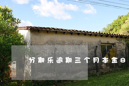 分期乐逾期三个月本金8000 分期乐逾期三个月本金8000