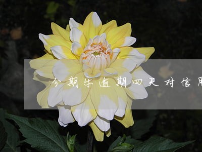 分期乐逾期四天对信用有影响吗