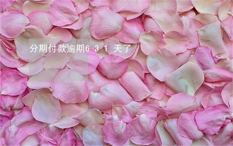 分期付款逾期631天了 分期付款逾期631天了