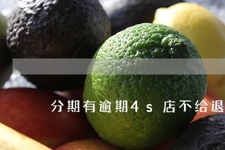 分期有逾期4s店不给退保险押金 分期有逾期4s店不给退保险押金