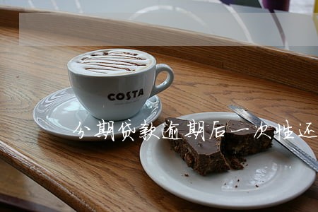 分期贷款逾期后一次性还款 分期贷款逾期后一次性还款