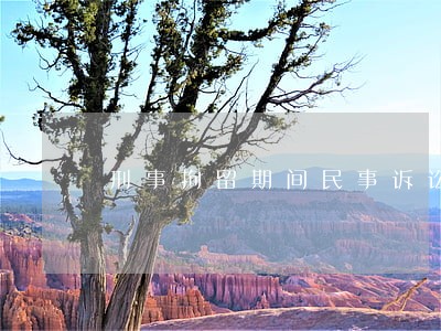 刑事拘留期间民事诉讼怎么办 刑事拘留期间民事诉讼怎么办