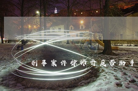 刑事案件律师开庭带助手 刑事案件律师开庭带助手