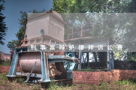 刑事案辩护律师诉讼费 刑事案辩护律师诉讼费