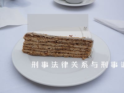 刑事法律关系与刑事诉讼法律关系 刑事法律关系与刑事诉讼法律关系