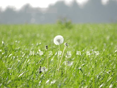 刑事法律援助条件 刑事法律援助条件