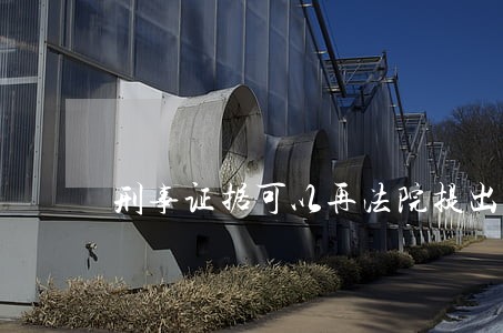 刑事证据可以再法院提出来么 刑事证据可以再法院提出来么