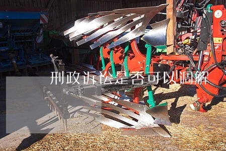 刑政诉讼是否可以调解 刑政诉讼是否可以调解