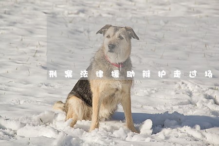 刑案法律援助辩护走过场 刑案法律援助辩护走过场