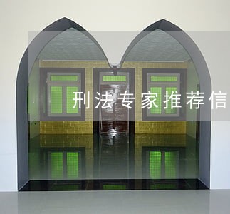 刑法专家推荐信