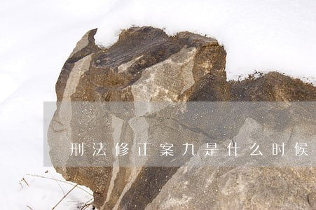 刑法修正案九是什么时候实施 刑法修正案九是什么时候实施