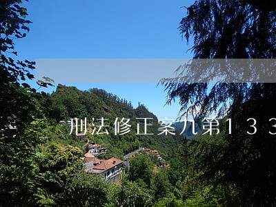 刑法修正案九第133条 刑法修正案九第133条