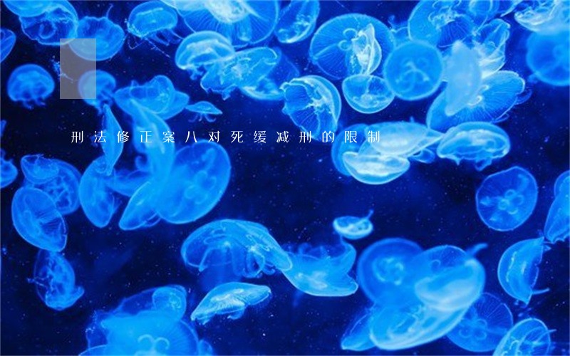 刑法修正案八对死缓减刑的限制 刑法修正案八对死缓减刑的限制