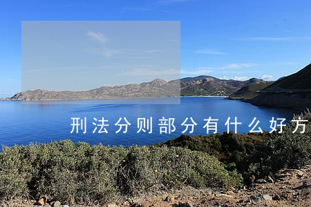 刑法分则部分有什么好方法复习 刑法分则部分有什么好方法复习
