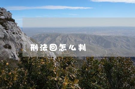 刑法回怎么判 刑法回怎么判