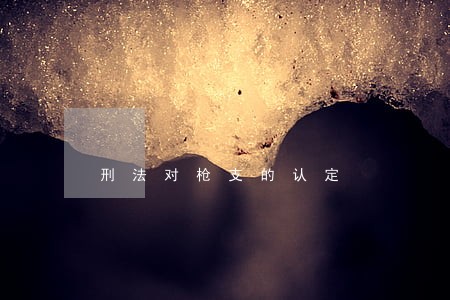 刑法对枪支的认定