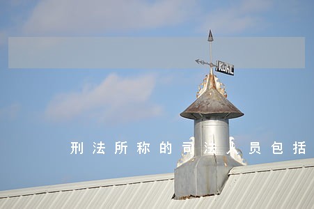 刑法所称的司法人员包括 刑法所称的司法人员包括